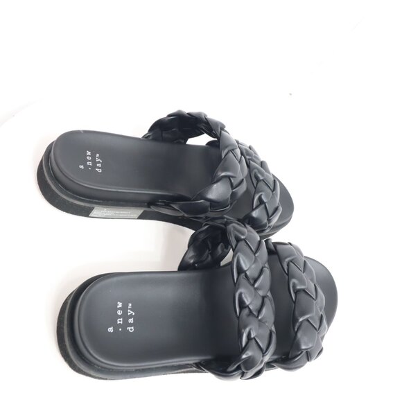 a new day women's black sandals size 9 womens - Picture 3 of 9